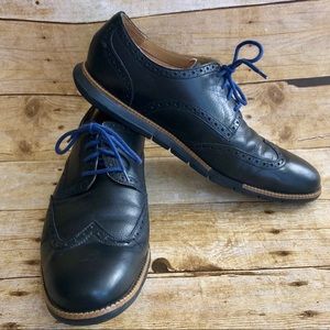 Cole Haan Grand OS Black Wingtip Derby Shoe